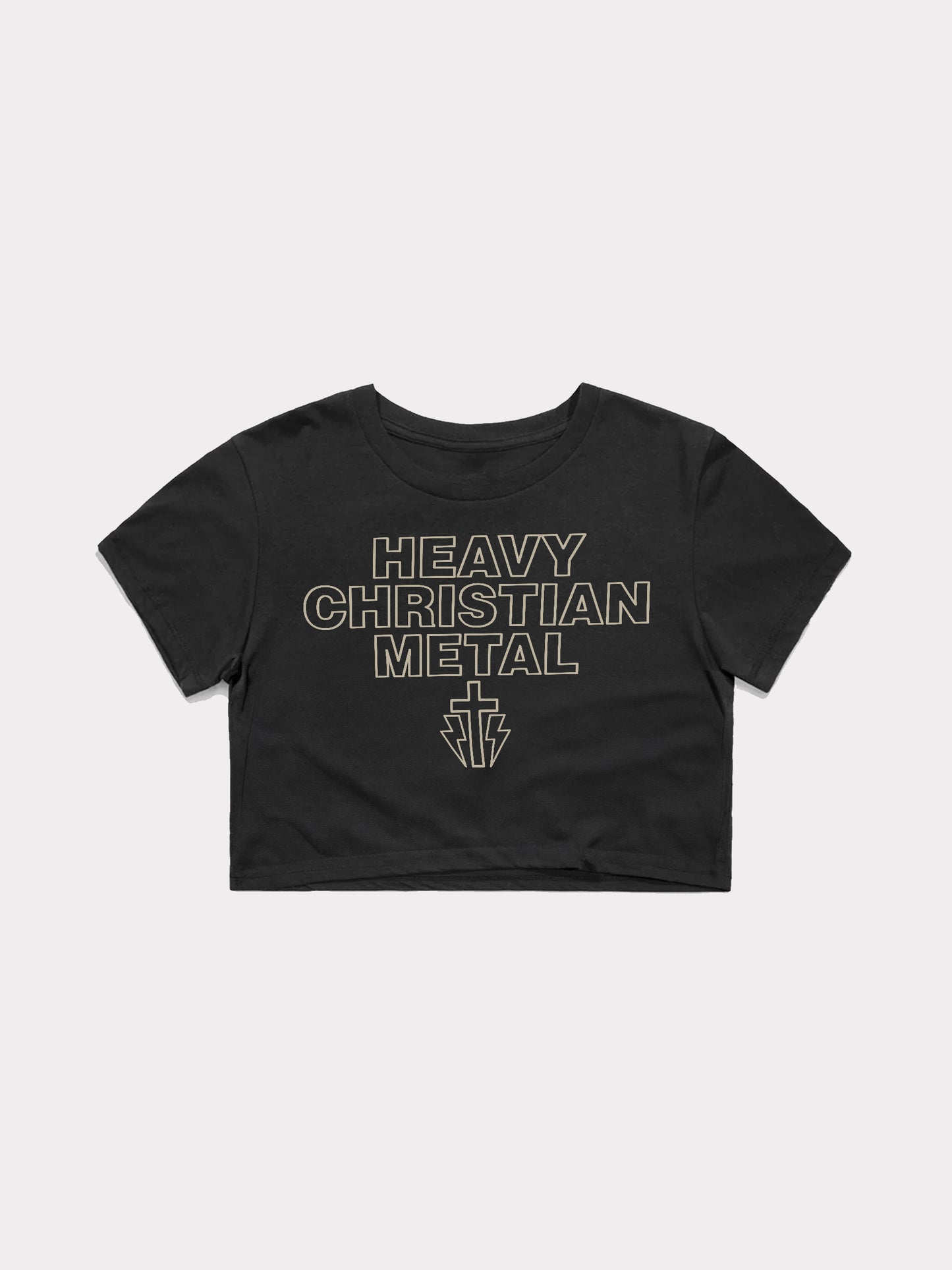 WMNS | "Heavy Christian Metal" Cropped Tee