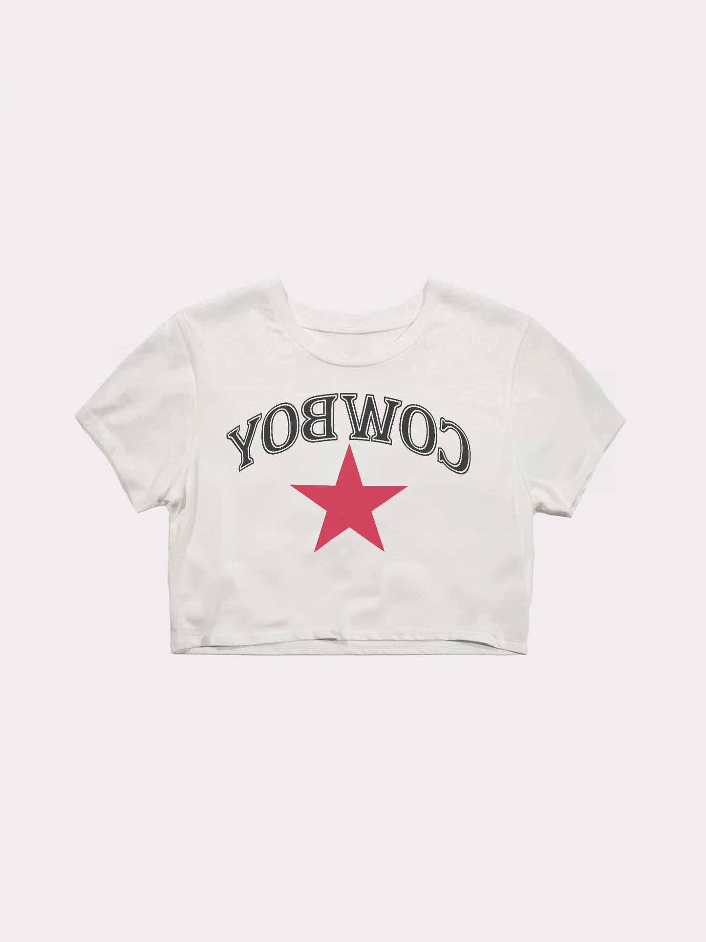 WMNS | "Cowboy Star" Cropped Tee