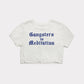 WMNS | "Gangsters in Meditation" Cropped Tee