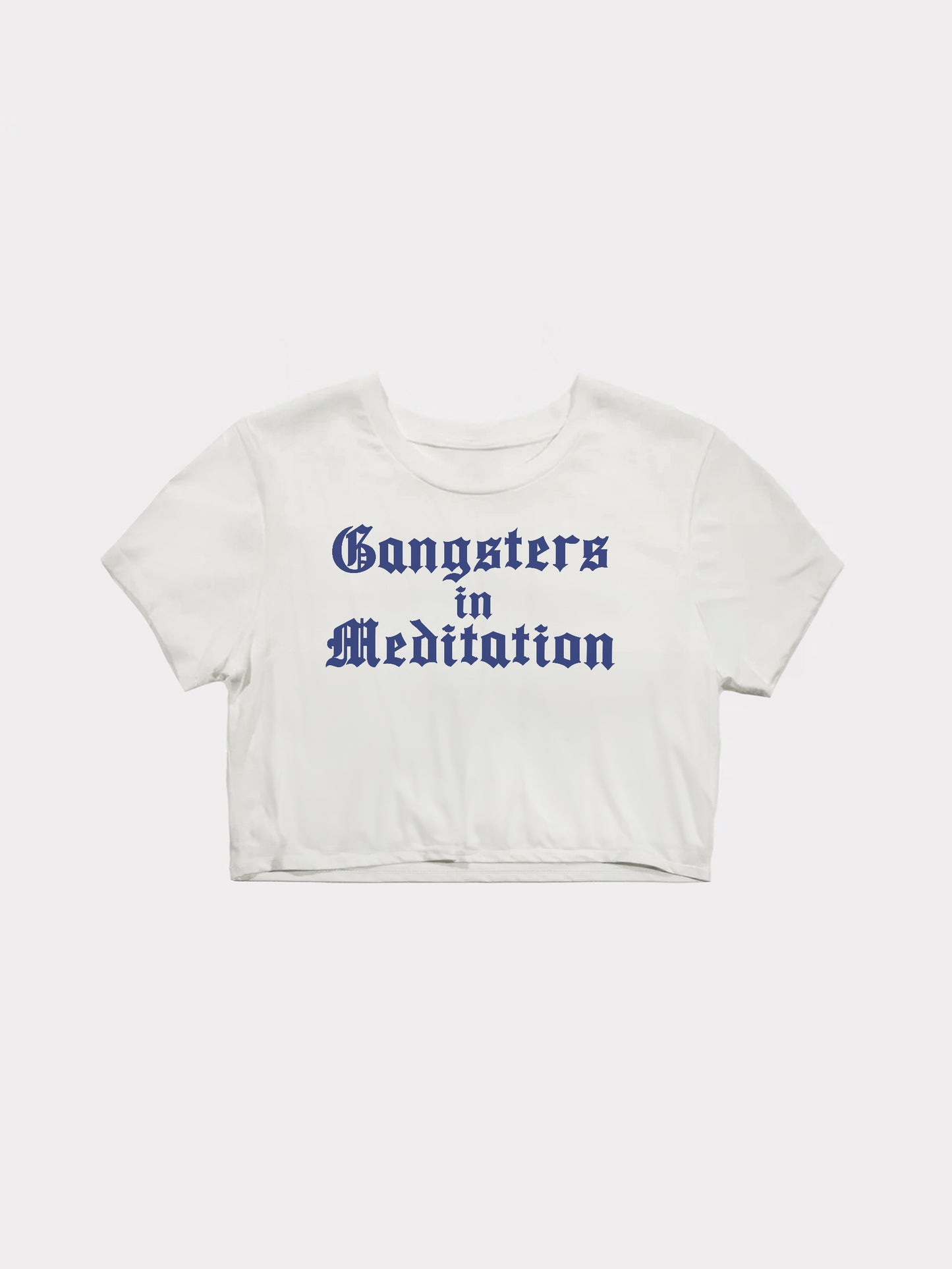 WMNS | "Gangsters in Meditation" Cropped Tee