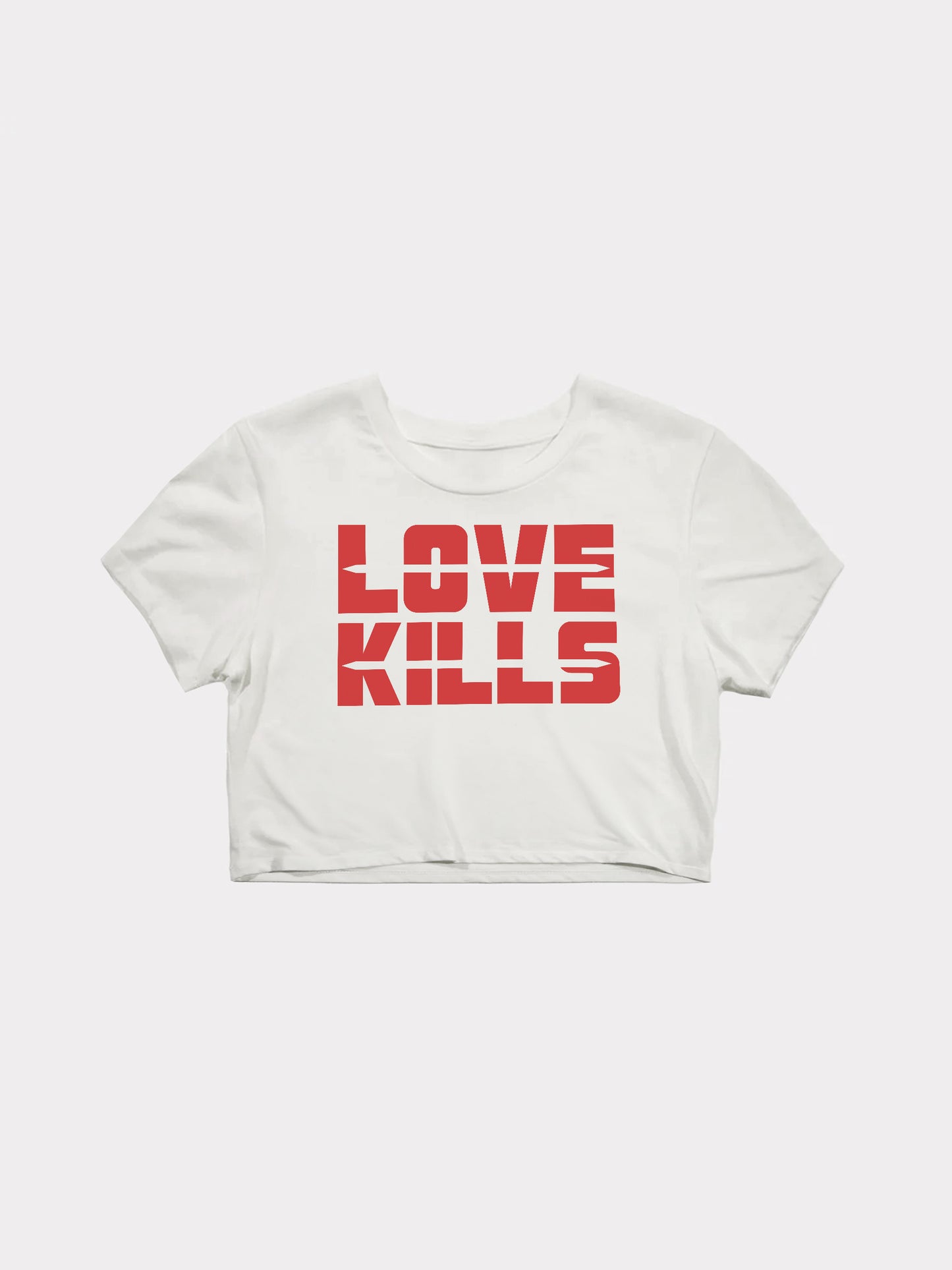 WMNS | "Love Kills" Cropped Tee