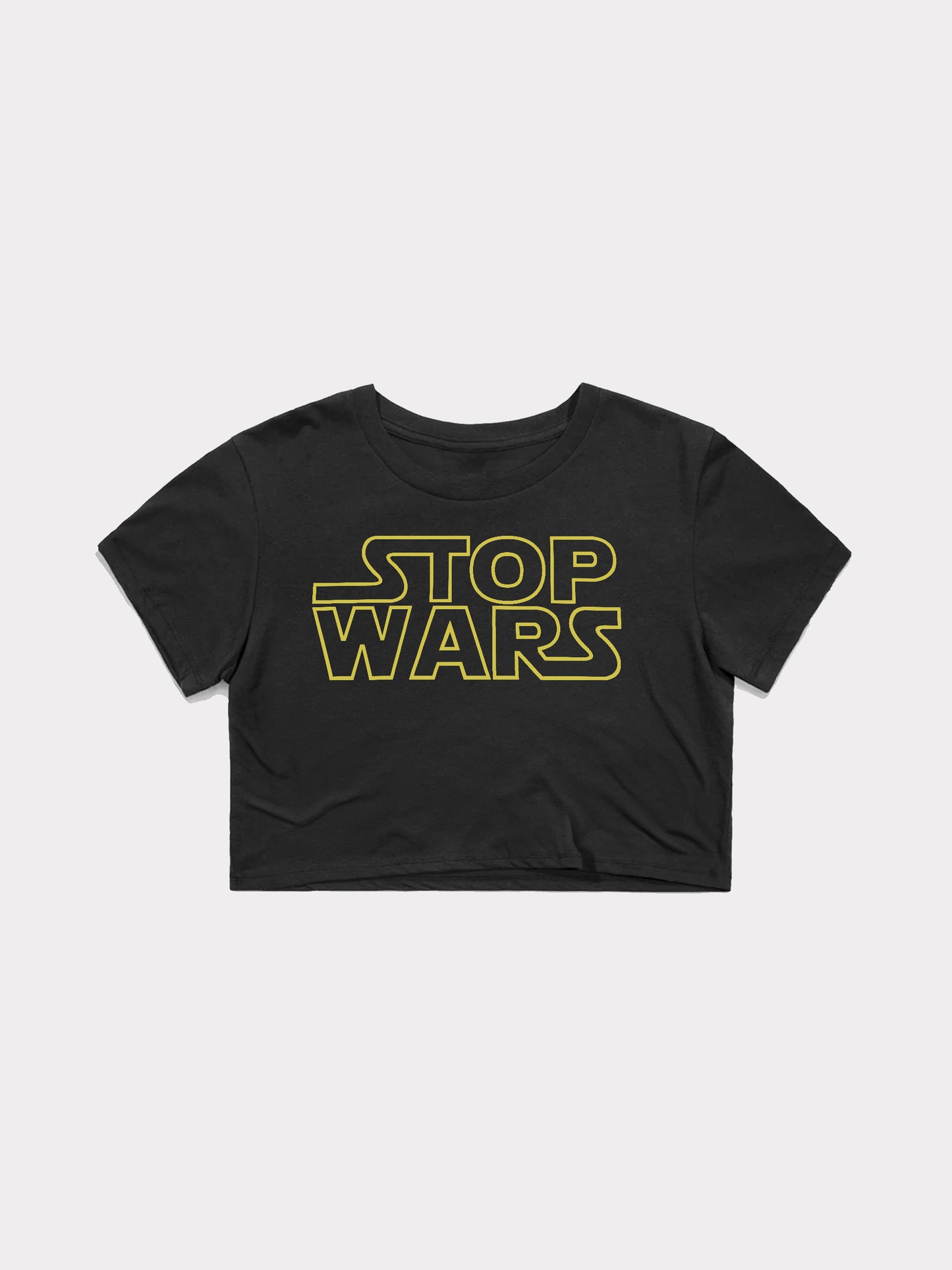 WMNS | "Stop Wars" Cropped Tee