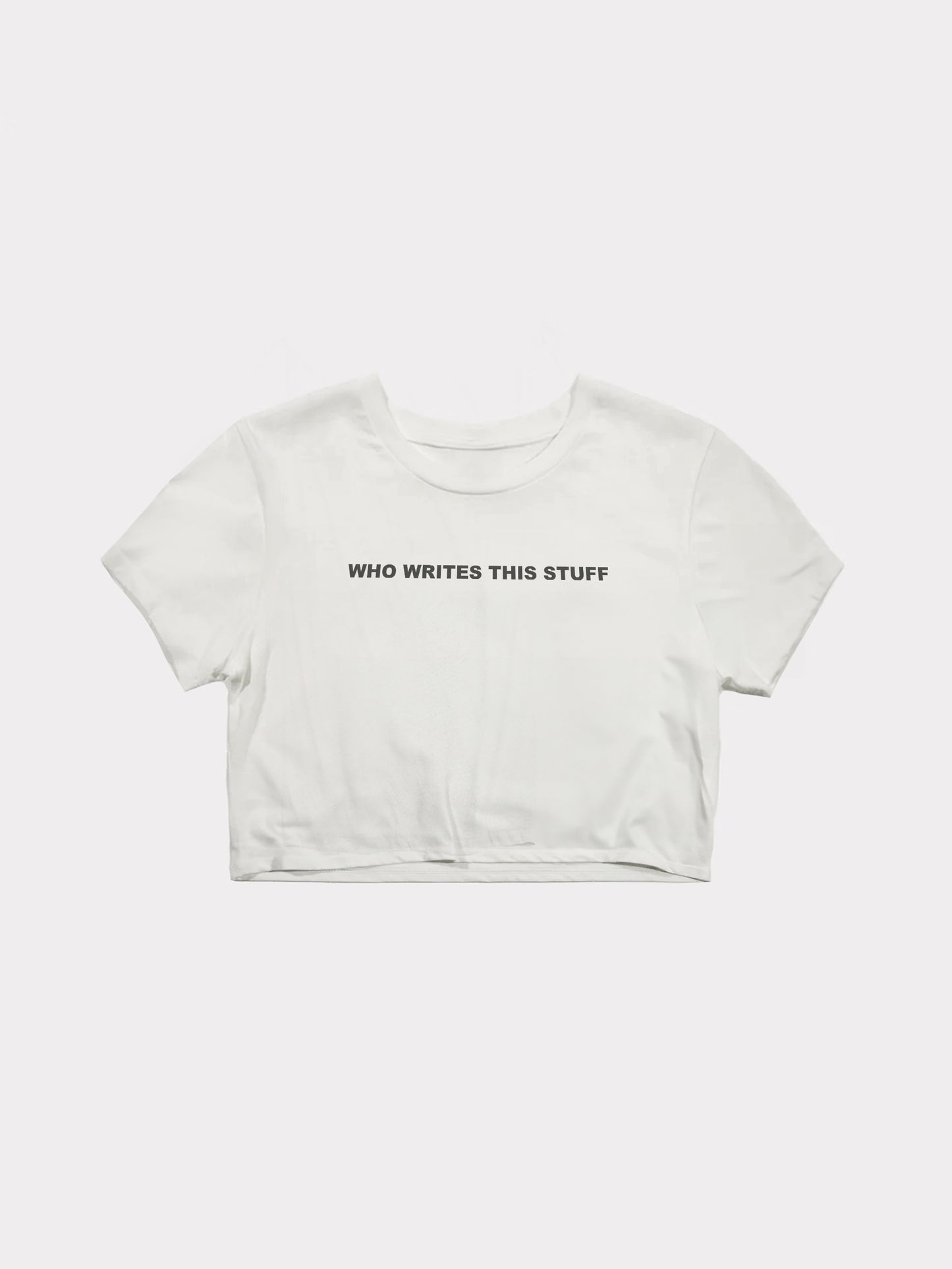 WMNS | "Who Writes This" Cropped Tee